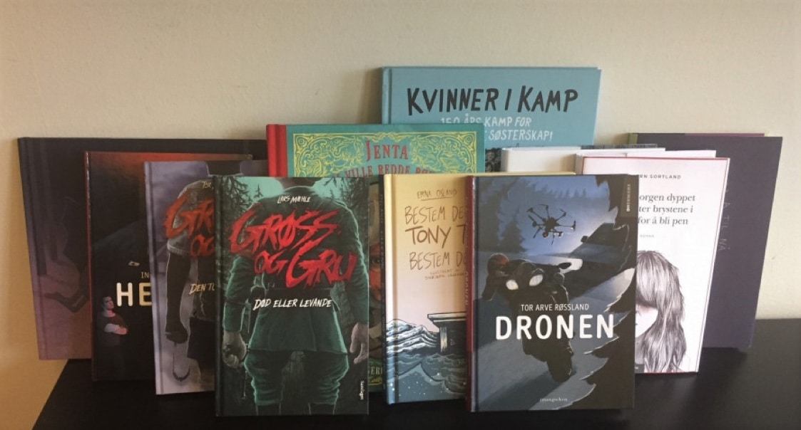 Et utvalg bøker fra Leser søker bok